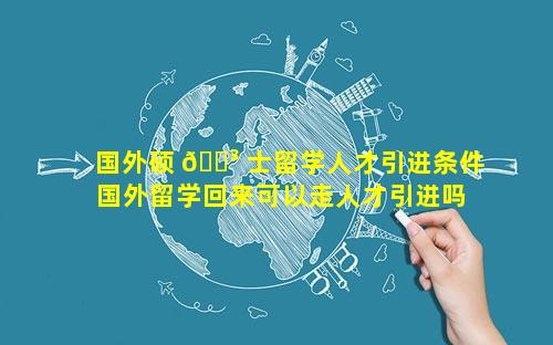 国外硕 🐳 士留学人才引进条件 国外留学回来可以走人才引进吗